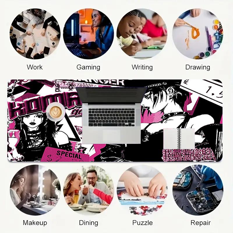 Danger Zone Xl Gaming Mouse Pad Nonslip Rubber Base Stitched Edge Waterproof Desk Mat For Pc Laptop Gamer Office Computer Accessories C929129