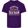 Old Unisex With a Motorcycle Biker Motorcycle Unisexs Light Cotton TShirt