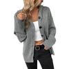 Women S Solid Color Hooded Knit Cardigan Sweater Single Breasted Long Sleeve Autumn Winter
