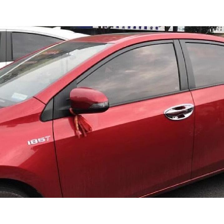 For Toyota Corolla 2014-2019 ABS Chrome Side Door Handle Bowl Cup Cover Trim 16X