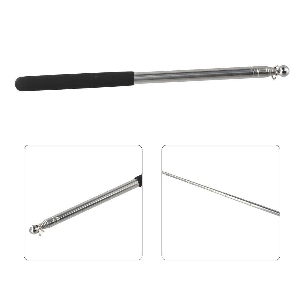 1.6M Telescopic Flag Pole Extendable Portable Handheld Windsock Pointer Stainless Steel Flagpoles For Tour Guide Banner