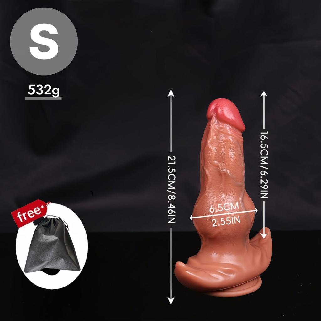 Realistic Knot Silicone Butt Plug, Large Thick Soft Anal Plug with Anchor Base, Flexible Knotted Design,Premium Silicone Adult Toy, Discreet Packaging