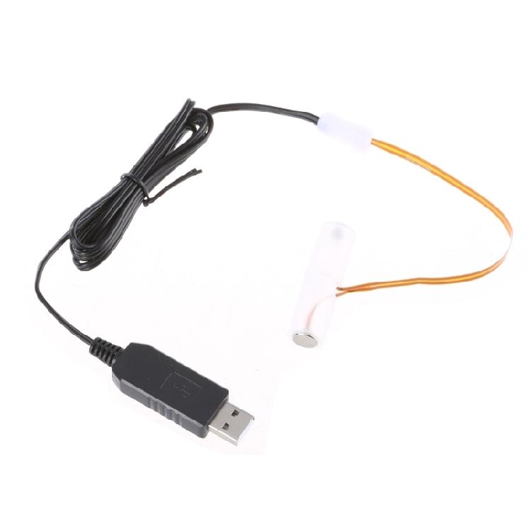 Sustainable USB Battery Conversion Cable for 6V LR6 Battery Operated Devices,Long Wire for Easy Setups