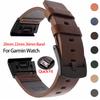 Bracelet de montre en cuir 20 mm 22 mm 26 mm Pour Garmin Fenix 8 7 7S 7X 6S 6X 6 Bracelet de montre Bracelet de poignet Fenix 5S 5X 5 Fenix 3 Forerunner 965