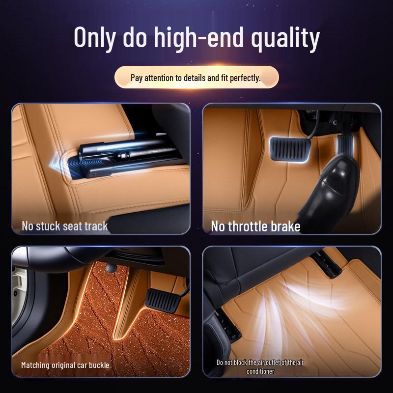Haoyue L Full Coverage Car Floor Mats for 26 Models - Fits 5/6/7 Seater