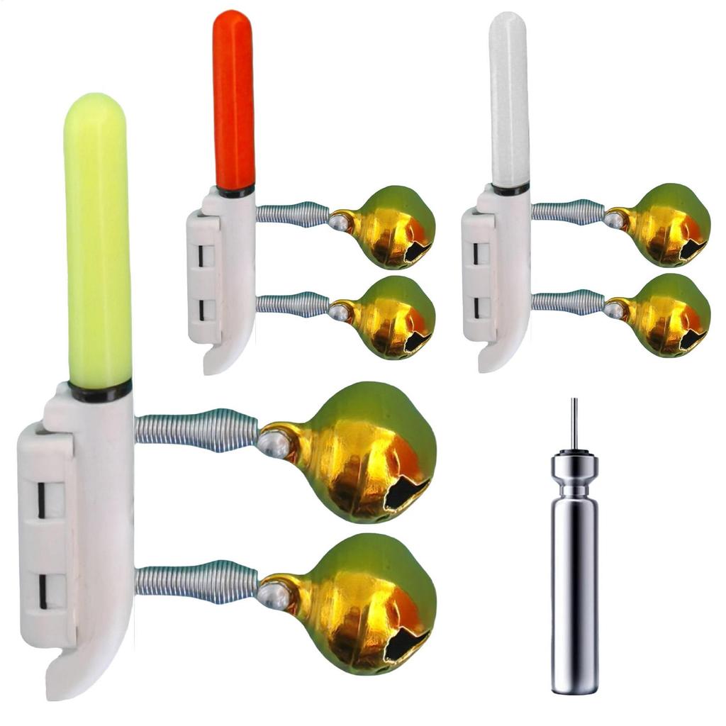 Electronic Fishing Light Stick Rod Bells Luminous Fishing Float LED USB Charge Fish Bite Alarm Tackle