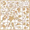 Plant and Animal Painting DIY Stencil - Flower Graffiti PET Template