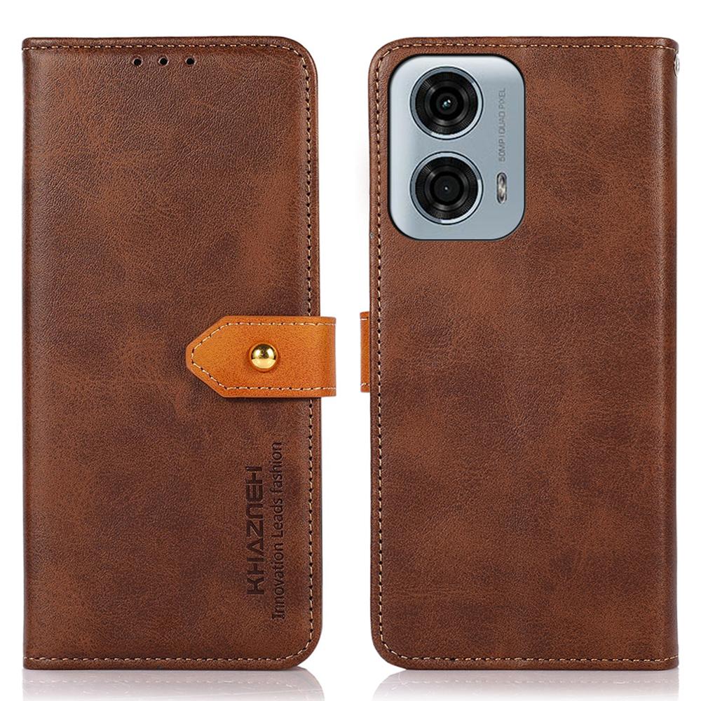 KHAZNEH For Motorola Moto G24 Power Magnetic Flip PU Leather Case Protective Phone Cover