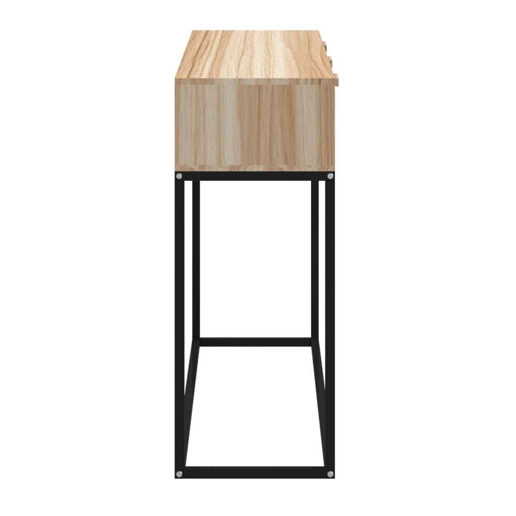 Vidaxl Stolik Konsolowy, 105X30X75Cm, Materiał Drewnopochodny I Żelazo