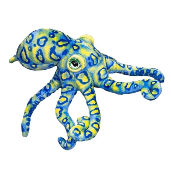 Realistic Octopus Plush Toy Doll Cute Sea Soft Stuffed Animal Creature Pillow 30cm синий