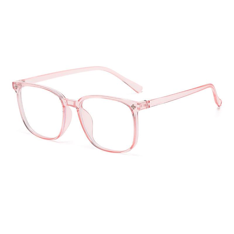 European and American classic black frame UV protection and radiation protection Large frame thin eye protection Flat light glasses Suitable for m