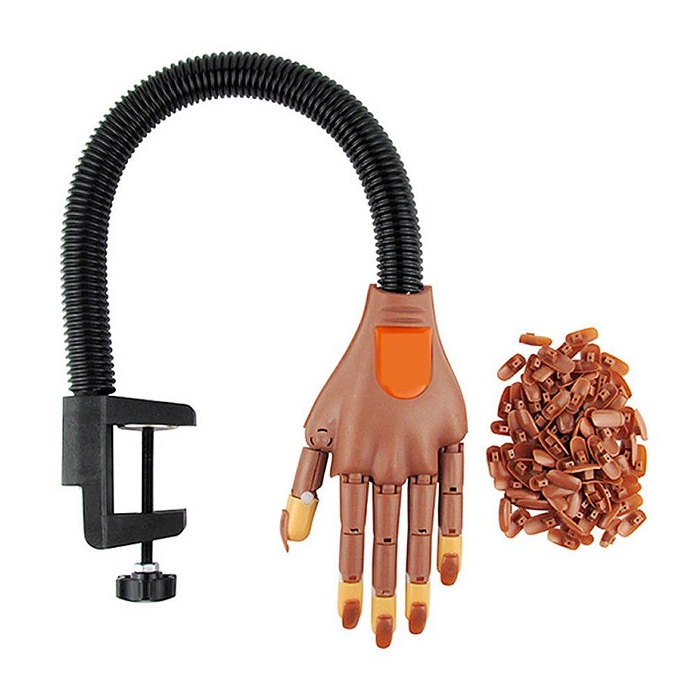 300pcs ABS Material Acrylic Nail Practice Fingers Flexible Design False Nail Tips Nail Art Practice