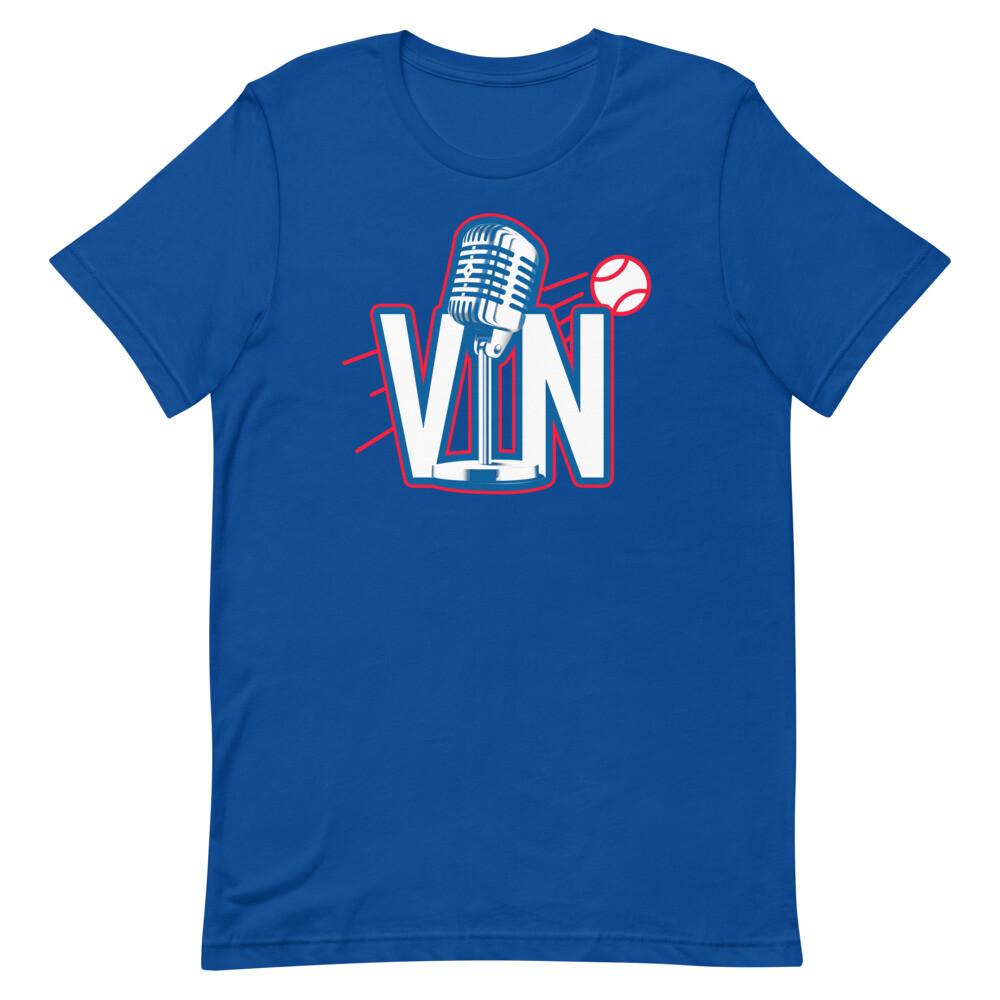 VIN SCULLY Baseball Announcer Los Angeles Royal Blue Tee Unisex t-shirt Unisex T-Shirt XL