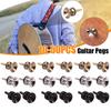 Guitar Pegs for Acoustic Electric Bass Ukulele Guitar Strap Buckle Button Lock Pins Metal End Locking Parts Accessories