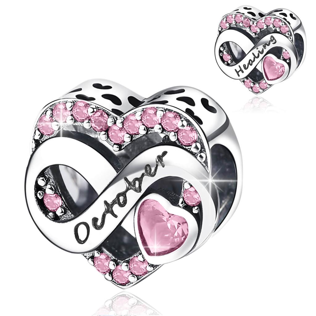 New 112 Months Birthday Zircon Pendant Charm Bead Charms Compatible With Authentic Bracelets Copper Charm Bead Charms Necklaces Female Jewellery