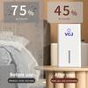 Air Dehumidifier Mute Moisture Absorbers Machine 1100ML Water Tank Home Dehumidifier For Bathroom Basement Air Dryer For Indoor