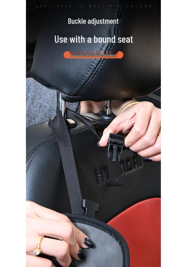 Large Car Seat Storage Bag with Tissue Box and Cup Holder