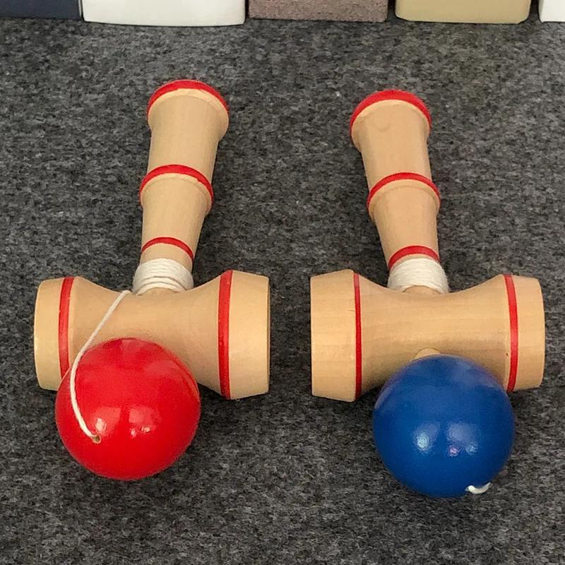 Small Wooden Toys, Classical Traditional Toys, Jade Sword Balls, Popular Japanese Indoor And Outdoor Adult Fun Balance Toys