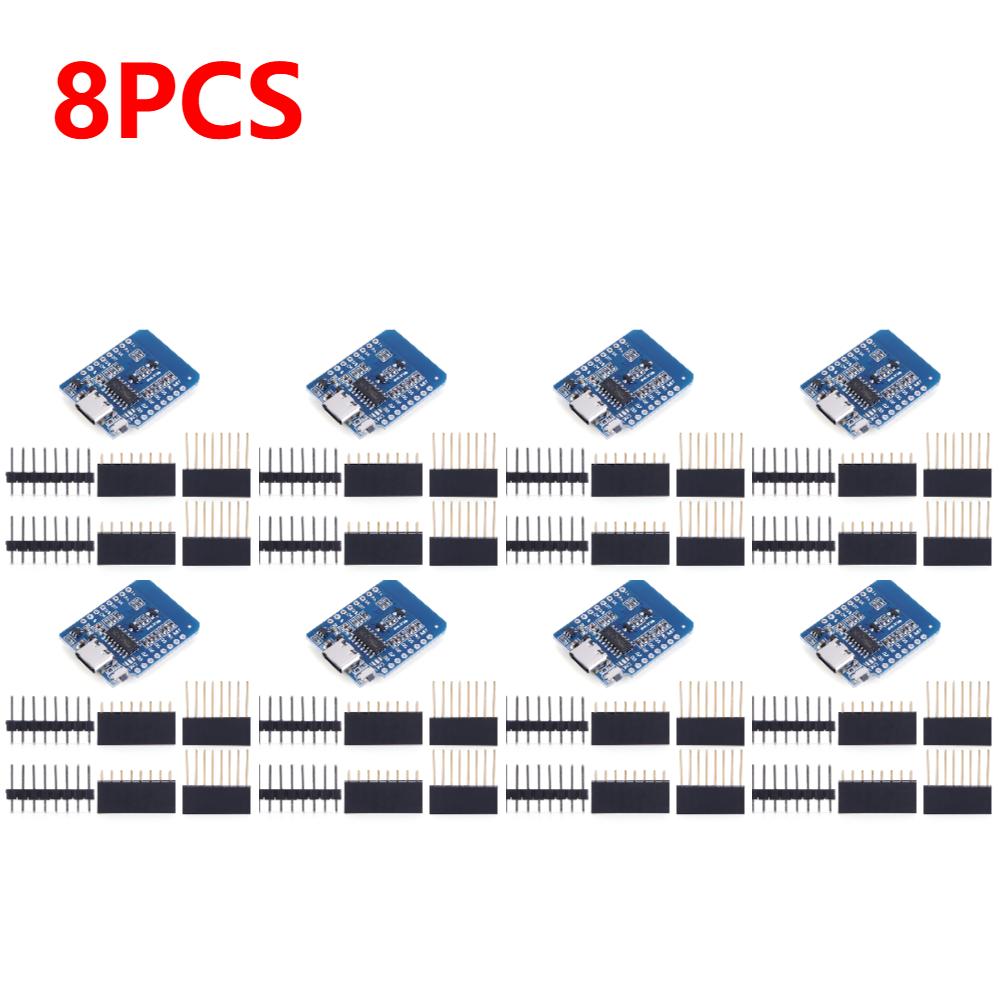 10-1PC D1 Mini TYPE-C/Micro USB ESP8266 ESP-12F CH340G V2 Module WiFi D1 Mini Development Board 3.3V With Pin For Arduino