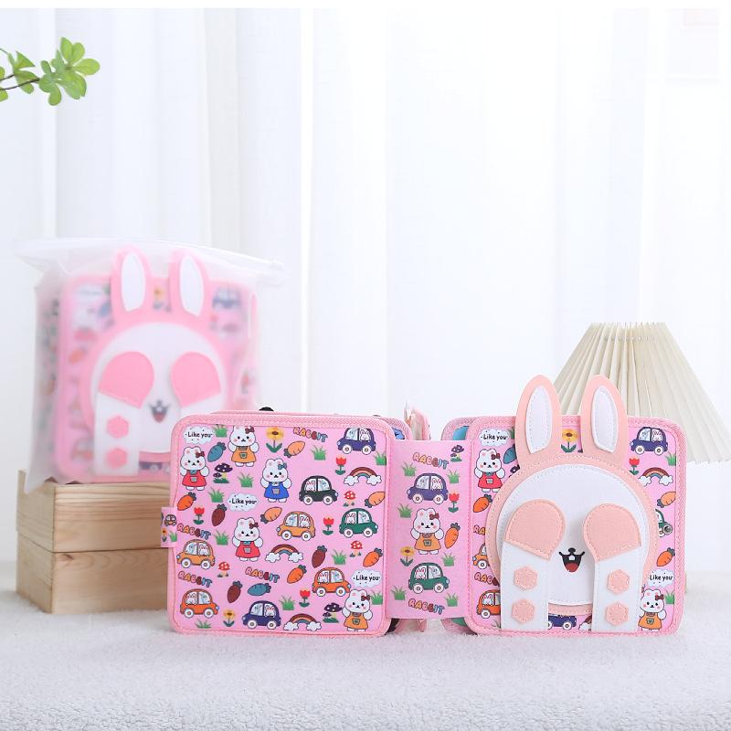 Montessori Toy Giraffe Busy Board 3D Felt Book For Fine Motor Skills Early Education Habits Knowledge Developing