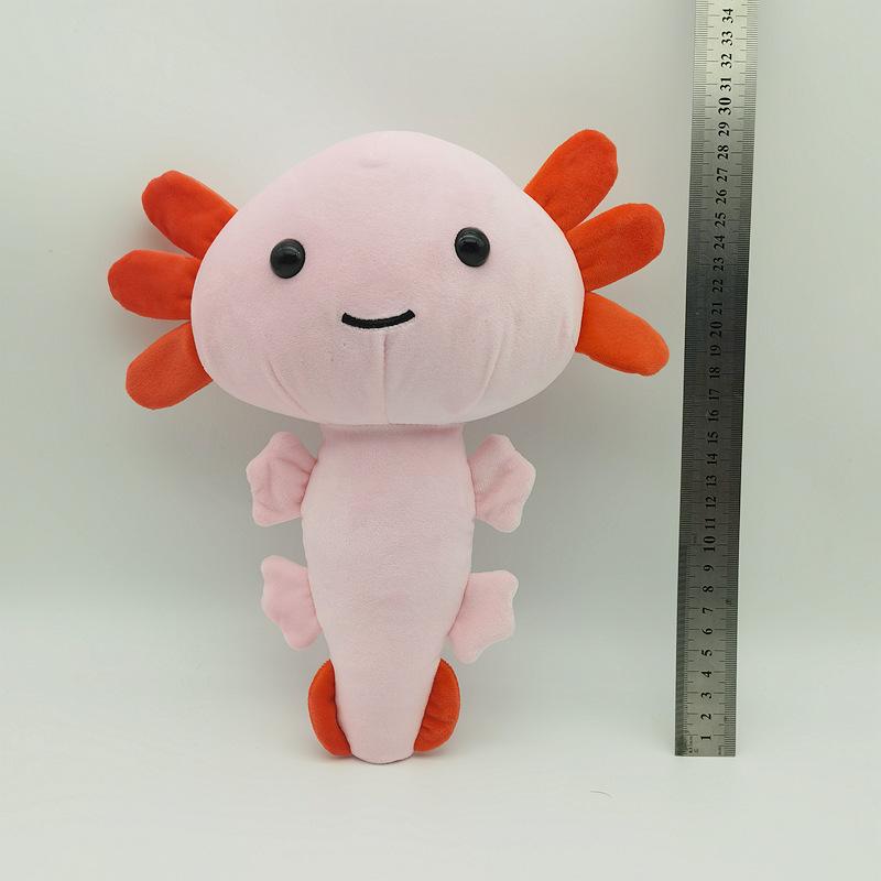 New Doll Salamander Doll Hexagonal Dinosaur Plush Toy Axolotl Doll розовый