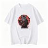 Japanese Samurai Cat Tattoo Kawaii Ninja Cat Printed Summer Unisex Tshirt Street Cool Casual Wear Unisexs Clothing Top