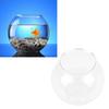 Heavy Duty Plastic Round Fish Bowl   Break Proof Multipurpose Small Round Fish   for Desk Bookcase Decorations