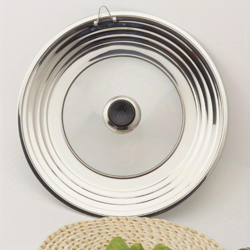 1pc Universal Lid With Tempered Glass Cover, For Pots And Pans, Large Replacement Frying Pan Lid, Cast Iron Frying Pan Lid