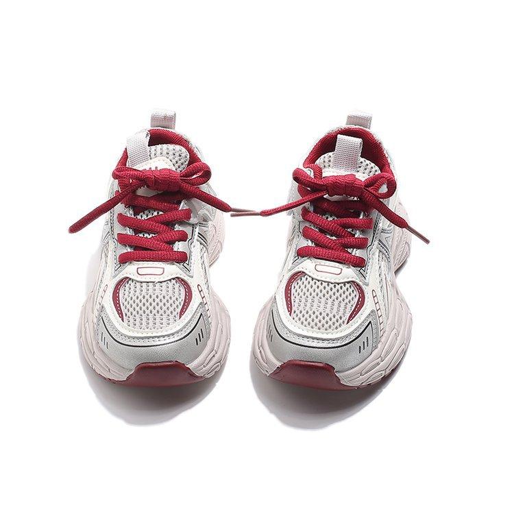 Children's dad shoes 2025 spring and autumn new girls soft-soled sports shoes boys lightweight breathable dad shoes medium and old children