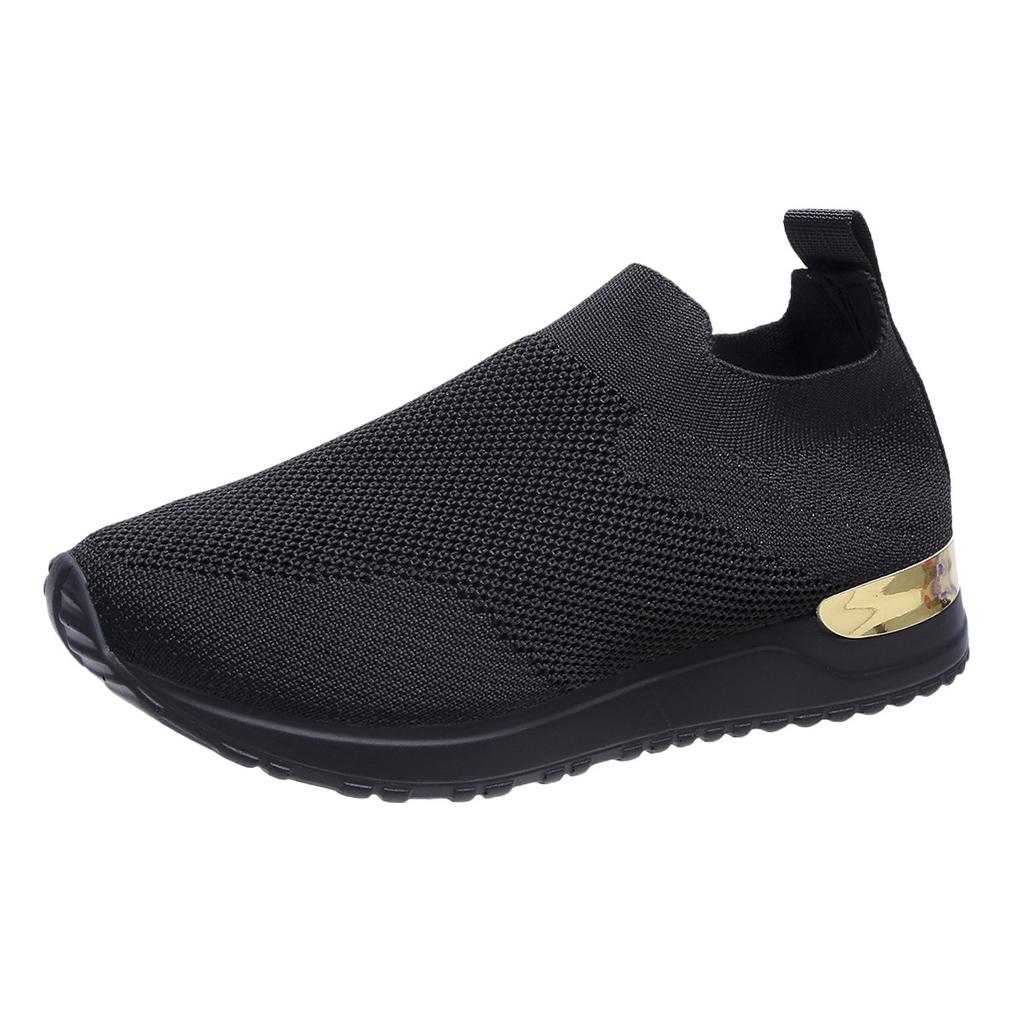 New sports fly-woven socks shoes elastic cloth large size women's shoes