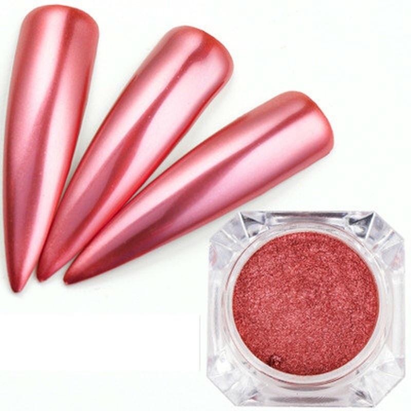 

2g box pink Dust Immersion Powder Nail Care Lamp Gel Nail Color In Dry Natural Powder