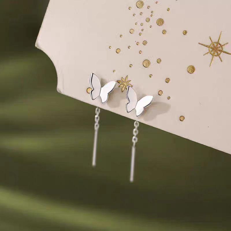 2025 Diamant Schneeflocken Ohrfaden Ohrringe: Elegante, vielseitige Damenmode