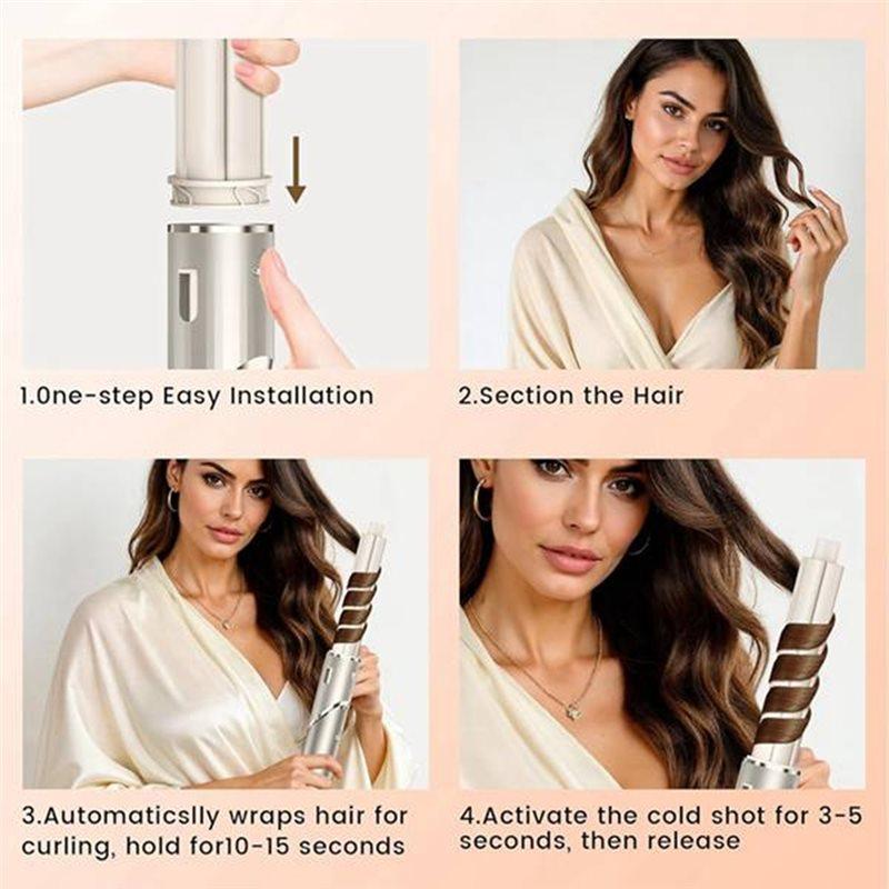 LITE-For Shark Flexstyle(HD400 Series) Curling Iron Accessory Auto-Wrap Curlers Oval Brush Waves& Smoothing Blow Brush Tool