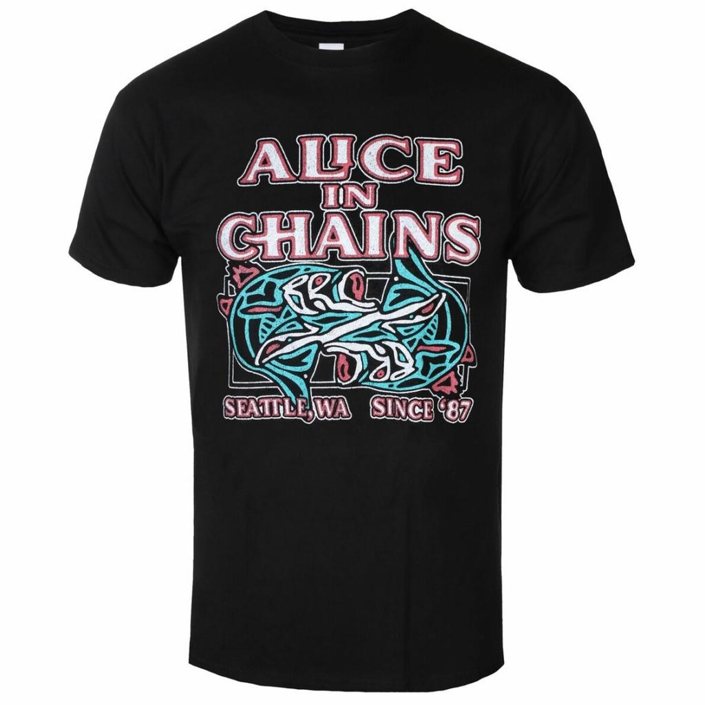 Alice In Chains TShirt Art Pattern Grunge Band TShirt Casual Street Style TShirt Suitable For Both Unisex And Unisex