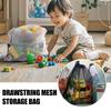 High Quality Storage Pouch Drawstring Bag Nylon Mesh Multi Purpose Home Travel Outdoor Activity Pouch Laundry Bag