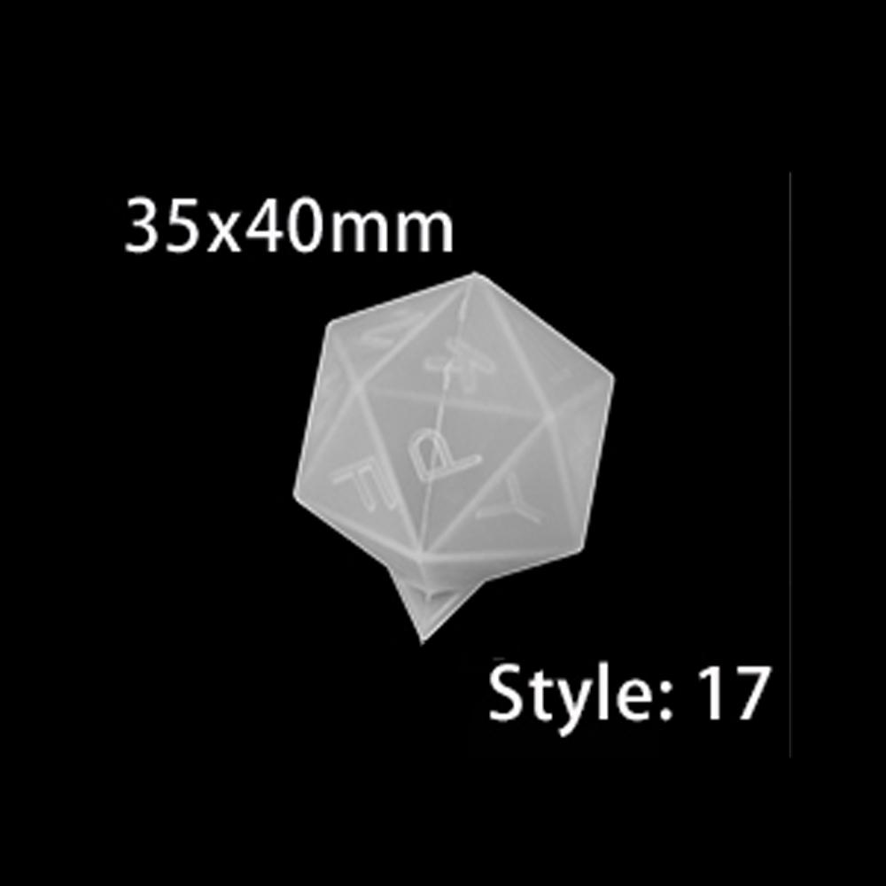 19 tvarů nepravidelných kostek formy na epoxidovou pryskyřici kostky formy na pryskyřici se sušenými květinami silikonová forma výroba DIY pro digitální hru s více specifikacemi