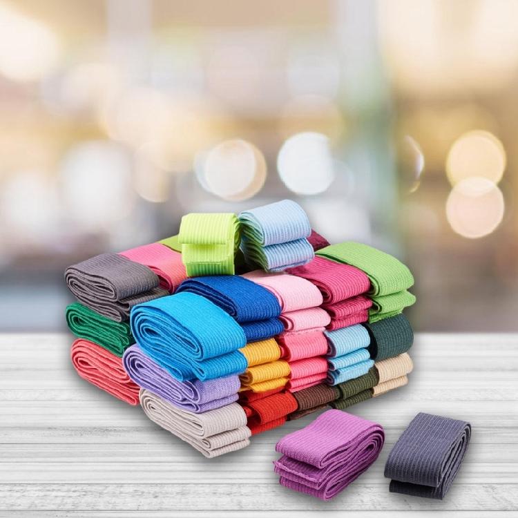20 Pieces 25mm Wide Elastic Bands In Various Colors For Sewing Crafts And DIY Projects