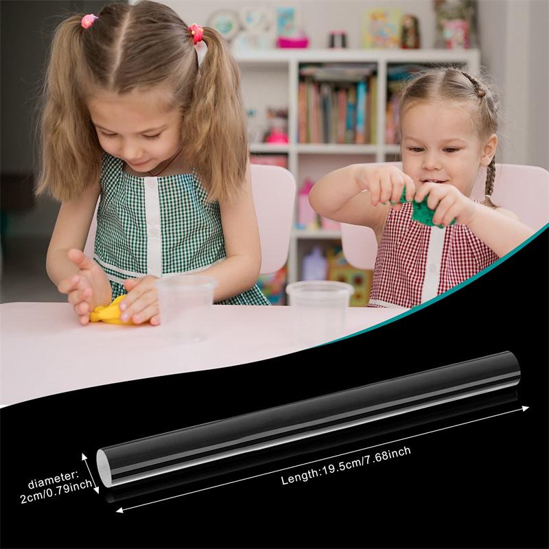 1/2Pcs Solid Clay Acrylic Rolling Pin Roller DIY Modelling Clay Tools Sculpting Pottery Porcelain Handmade Art Craft Accessories