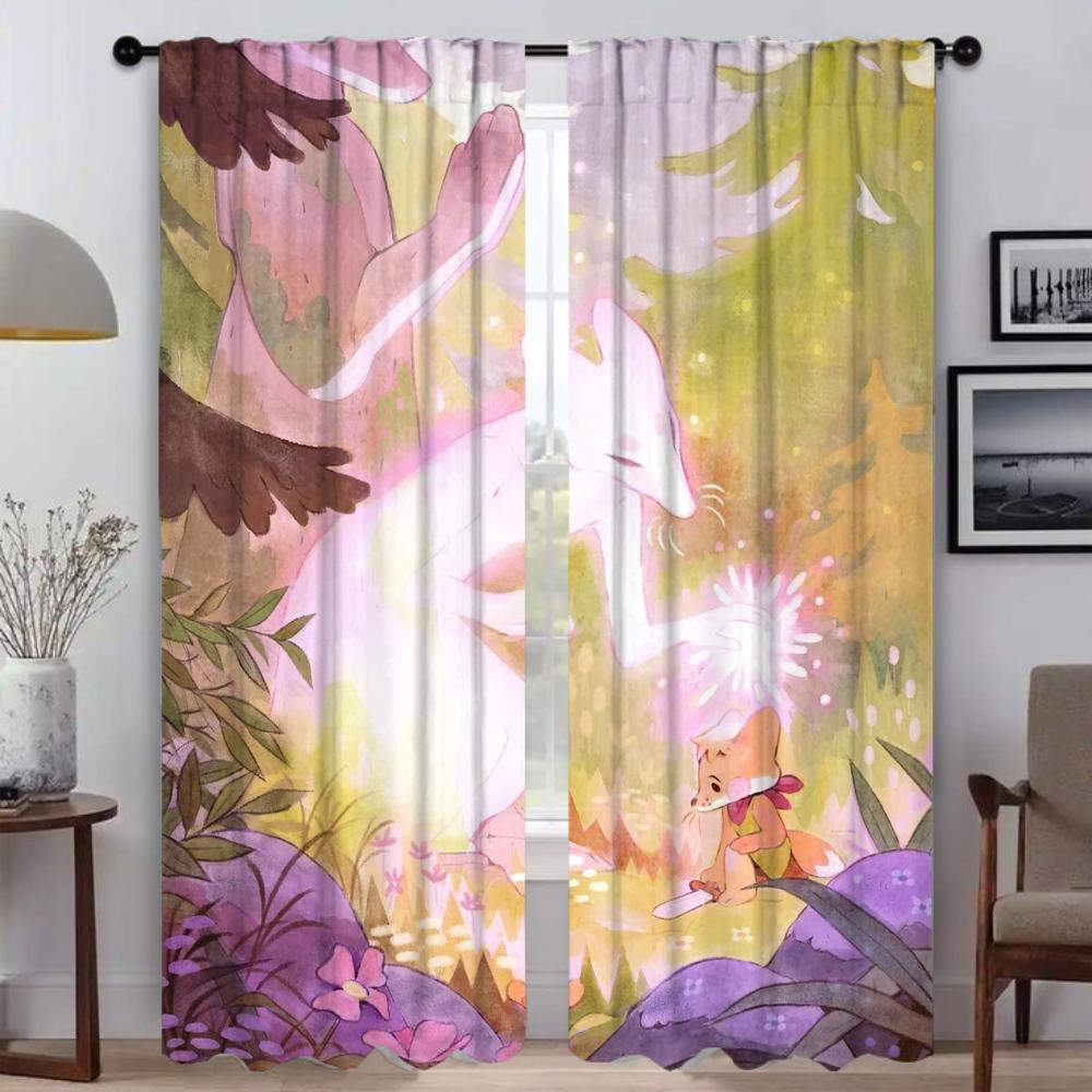 

Light in Dreams Modern Living Room Curtains for Camera Window Curtain Shades Partition Home Interior Curtains 2 Pieces Kitchen W50xH70cmx2pcs-CL