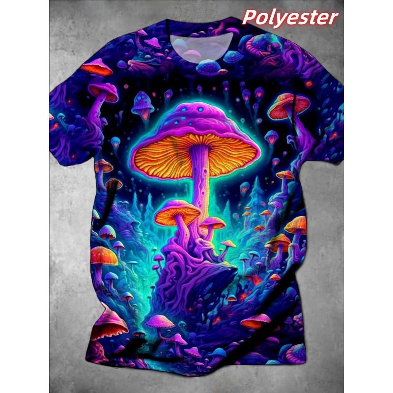 T-shirt Cool à Motif Dessin Animé Coloré Pour Hommes Horloge Magicien Impression 3D Manches Courtes T-shirts d'Été Street Style Amples T-shirts à Col Rond