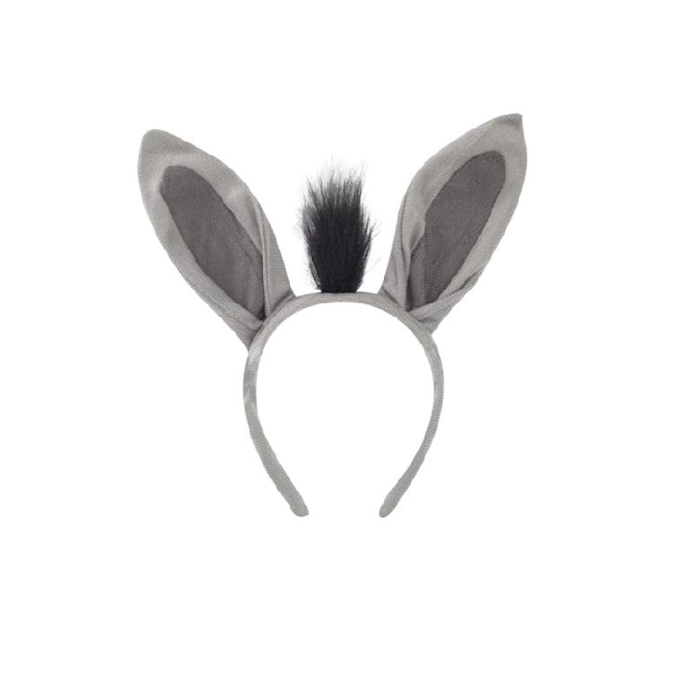 

Halloween Donkey Costume Accessories include Donkey Ear Headband Donkey Tail Bowtie Glove Skirt for Kid Boy Girl Cosplay