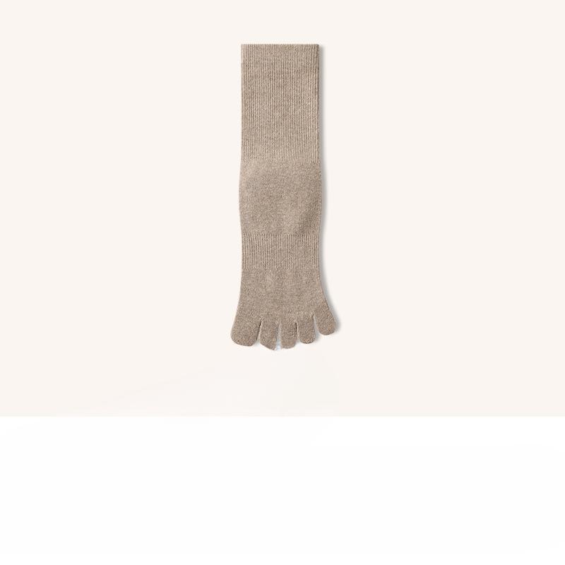 Male Autumn and Winter Cotton Anti Bacterial Deodorant Breathable Sweat In The Tube Five Finger Socks