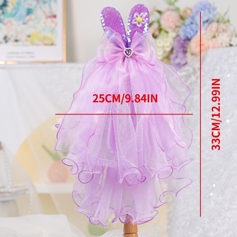 Breathable Dog Wedding Dress Luxury Pet Clothing Fashion Pet Headdress  Wedding Ceremony Party
