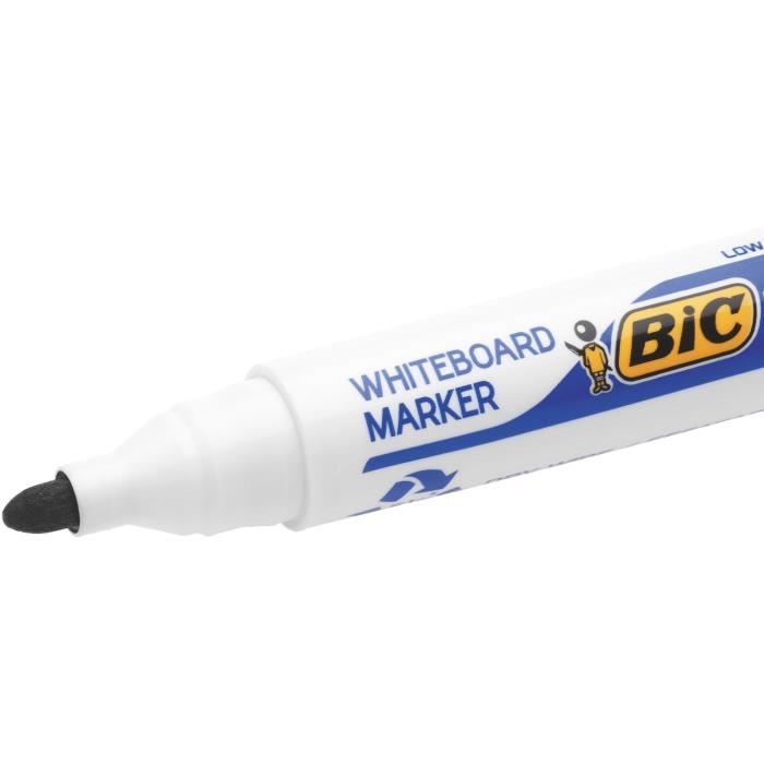 BIC Velleda 1701 ECOlutions Dry Erase Whiteboard Markers with Medium Bullet Tip - Blister Pack of 4