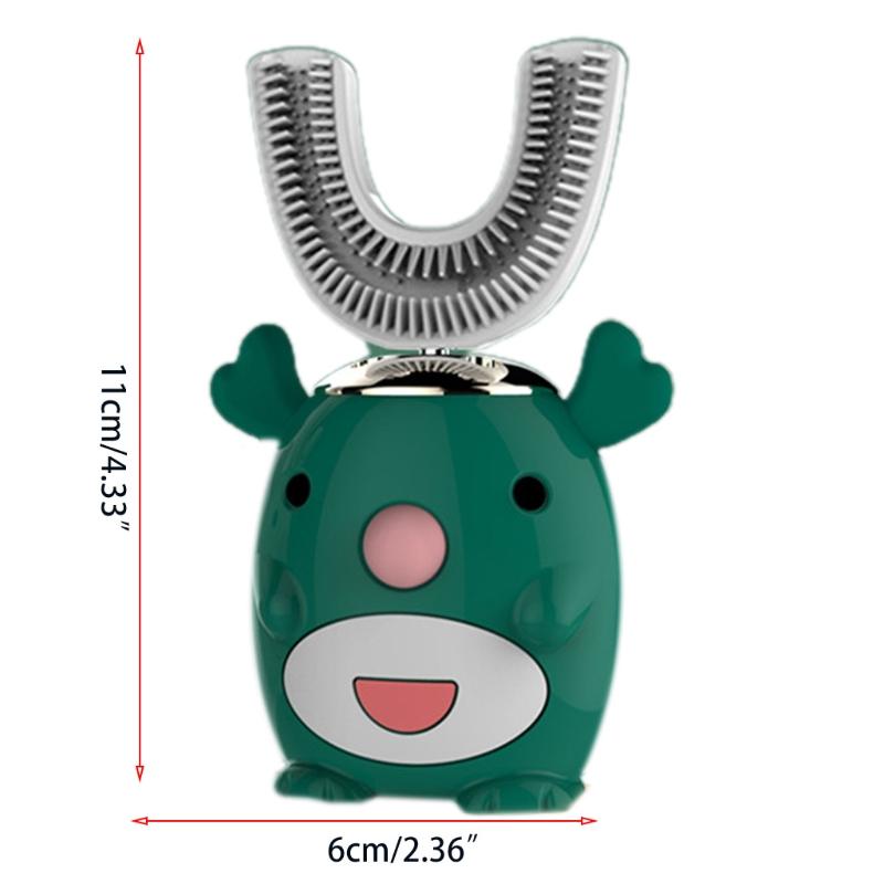 U-Type Силиконовая автоматическая зубная щетка Ультразвуковая зубная щетка Электрическая — фото 7