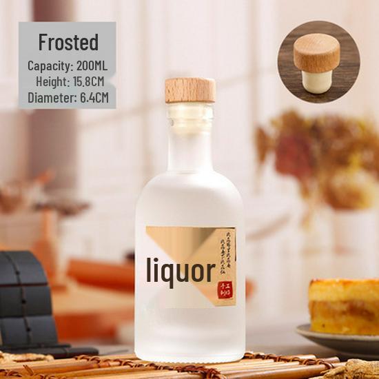 Stylish Glass Bottles for Baijiu, Wine & Vodka - Frosted & Sealed (Half Catty & One Catty Sizes)