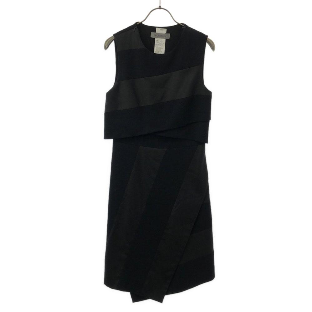 

SPORTMAX цветовая схема Без рукавов цельное платье 38 Черный x серый Женский Б/у