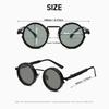 Round Sunglasses Men Women ND9 Adjustable Dimming Retro Punk Fishing Eyeglasses Outdoor Shades UV400 Protection