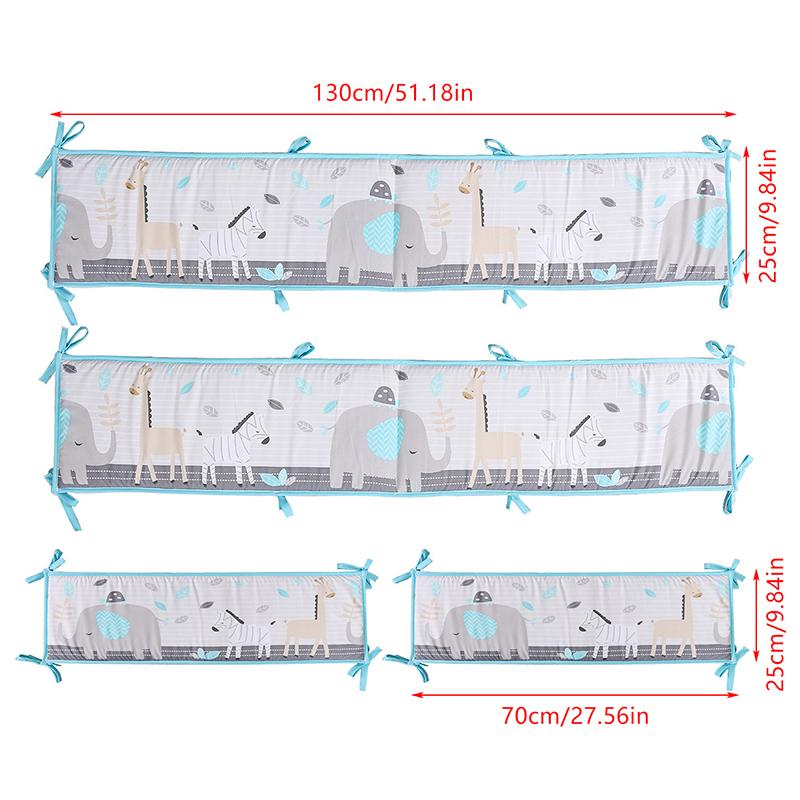 4 stk Pustende Mesh Fôr Antikollisjons Pustende Polstrede Puter Myke Polstrede Trekk Myk Kollisjonspute Beskyttelse For Babyseng