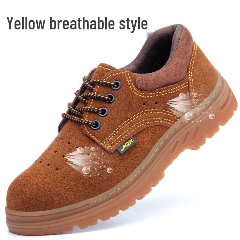 Bofu Niao Unisex Lightweight Breathable Steel Toe Safety Shoes 36